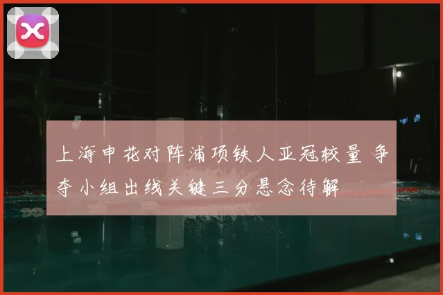 上海申花对阵浦项铁人亚冠较量 争夺小组出线关键三分悬念待解